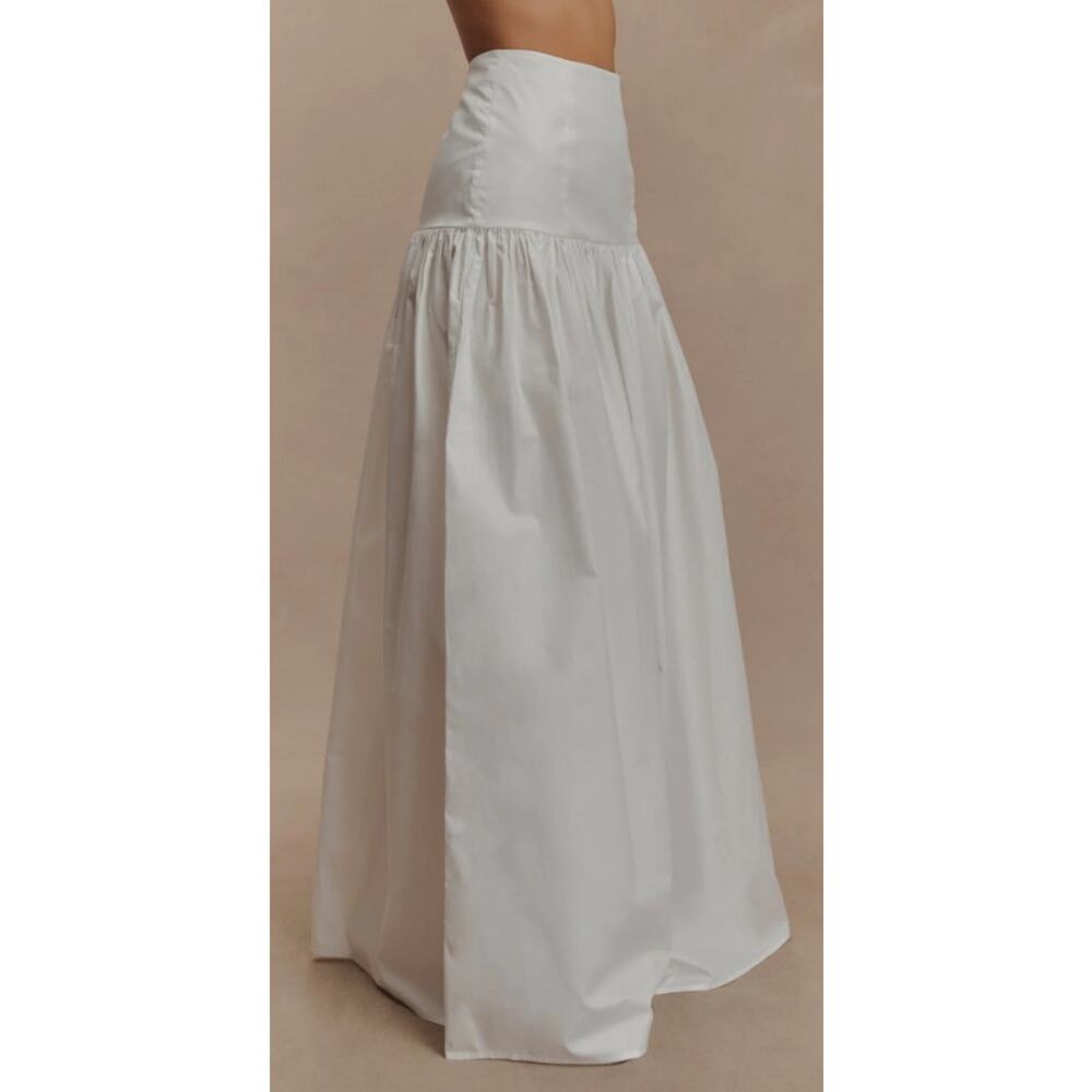 Meshki Autumn White Maxi Skirt 100% Cotton S - Picture 3 of 7
